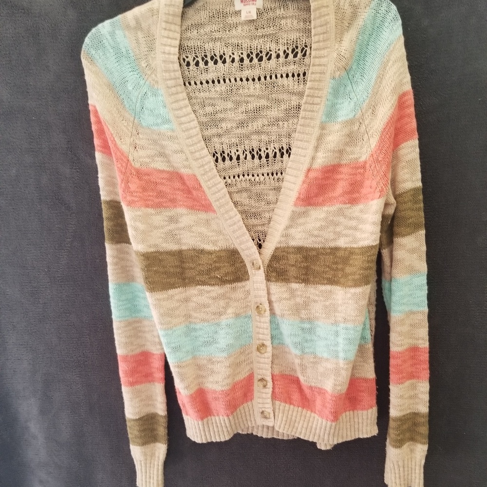 STRIPED CARDIGAIN